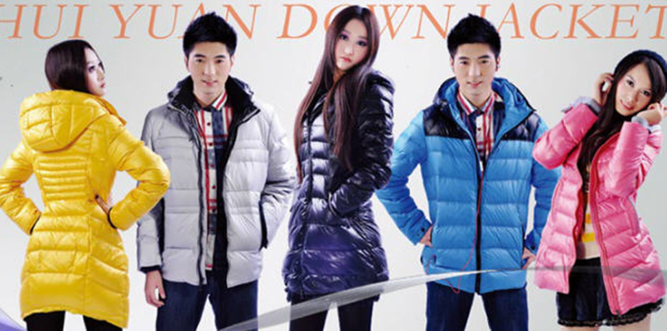 回圆羽绒服