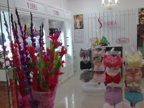 纤姿依人内衣店铺展示