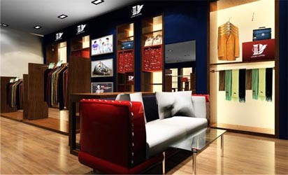 路易＆蓝蒂男装店铺展示