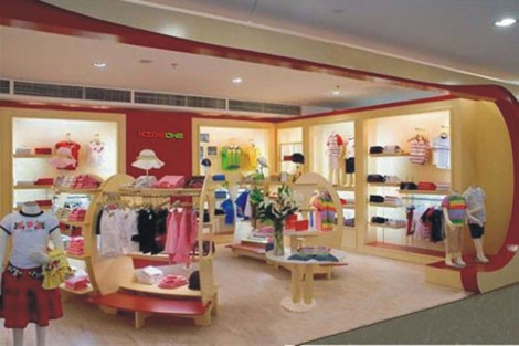 雪苹果KIDSONE童装店铺展示
