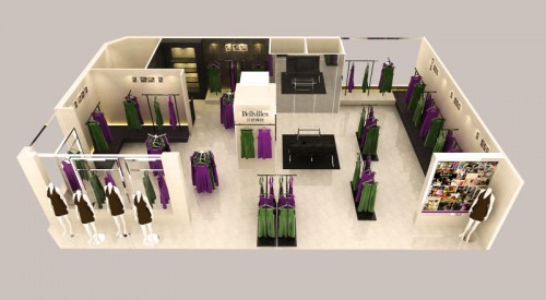 贝拉维拉女装店铺展示