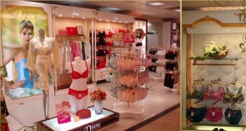 戴安娜内衣店铺展示