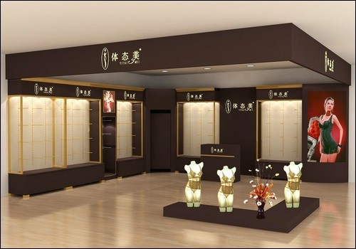 体态美内衣店铺展示