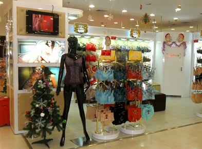 俏丹娜内衣店铺展示