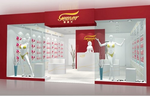 歌慕尔内衣店铺展示