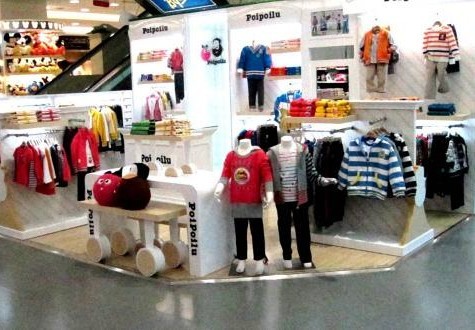 泡泡噜童装店铺展示