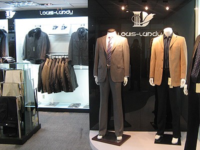 路易蓝帝男装店铺展示