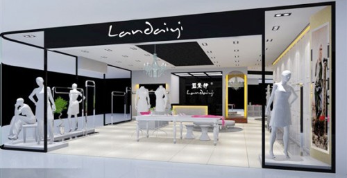 蓝黛伊女装店铺展示