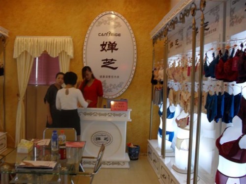 婵芝内衣店铺展示