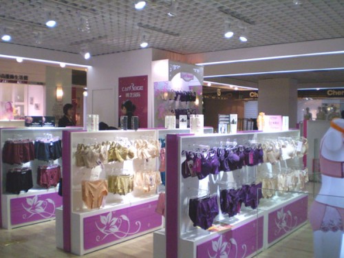 婵芝内衣店铺展示