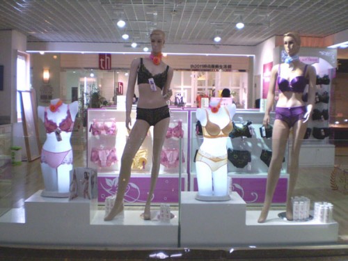 婵芝内衣店铺展示