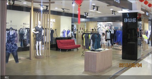 黑白灰女装店铺展示