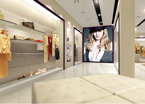 独角戏女装店铺形象