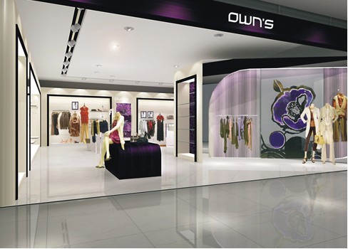 独角戏女装店铺形象