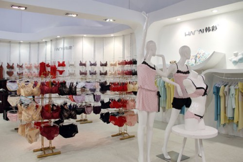韩彩内衣店铺形象