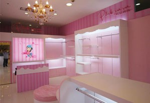 粉红娜娜童装店铺展示