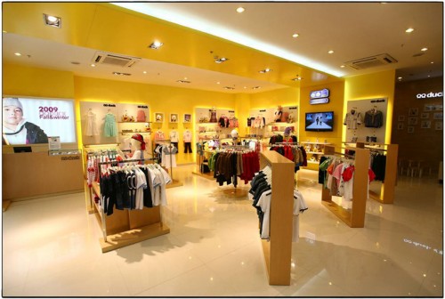 可可鸭童装店铺形象