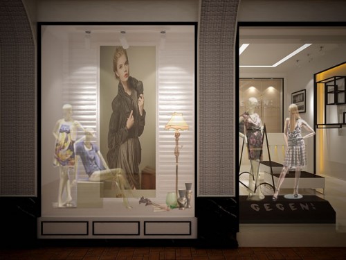 葛根女装店铺展示