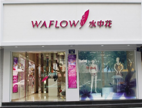 水中花内衣店铺形象