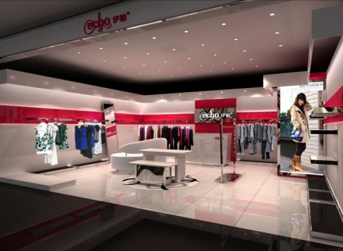 伊袖女装店铺形象