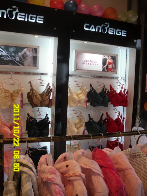 婵芝内衣店铺展示