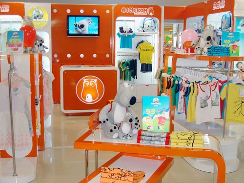 贝肯熊童装店铺形象