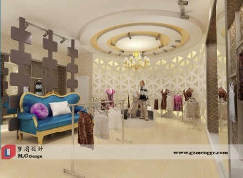 广州梦阁设计有限公司女装店铺展示