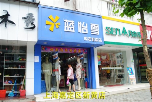 蓝怡雪内衣店铺展示