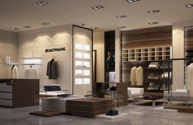 镖王男装店铺形象