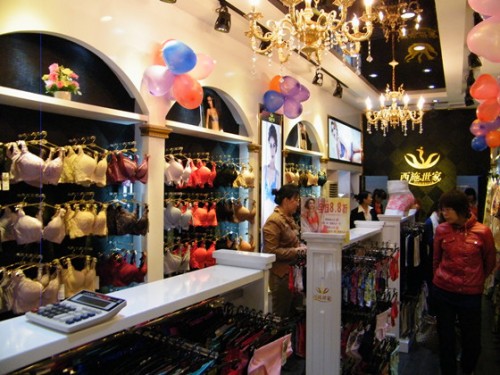 西施世家内衣店铺形象