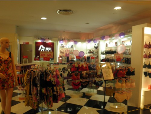 娅茜内衣店铺形象