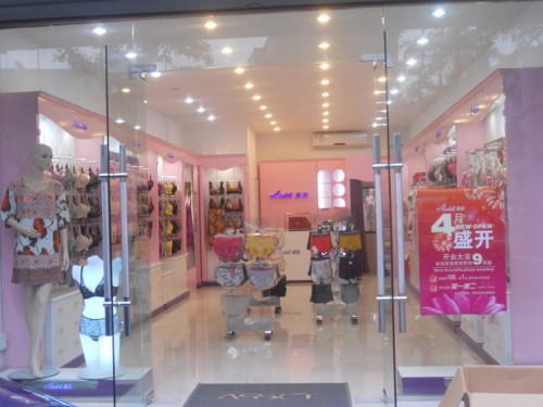 娅茜内衣店铺形象