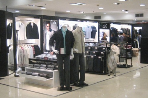 袋鼠男装店铺展示