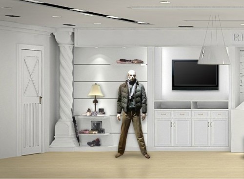 日驰尼男装店铺展示