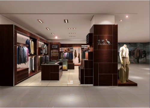 袋鼠男装店铺展示