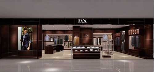 袋鼠男装店铺展示