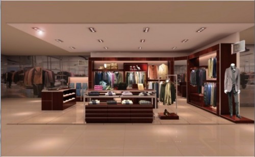 袋鼠男装店铺展示