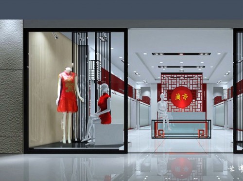 兰亭女装店铺展示