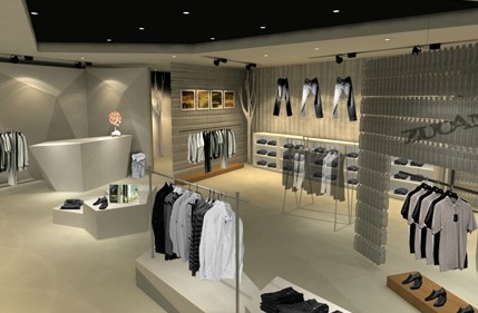 左岸男装店铺展示