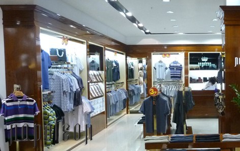 拿破仑男装店铺展示