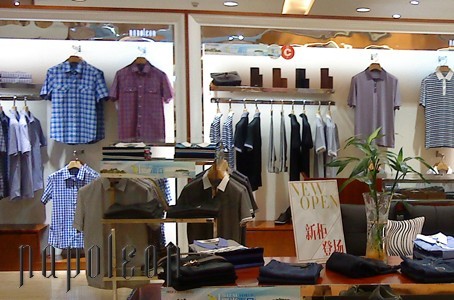 拿破仑男装店铺展示