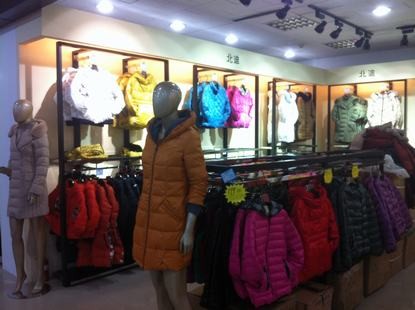 北迪羽绒服店铺展示