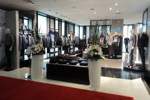 巴贝男装店铺形象