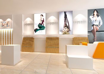 伦帛内衣店铺展示