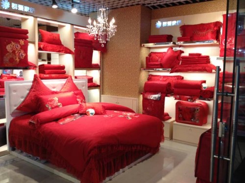 群爱家纺店铺展示