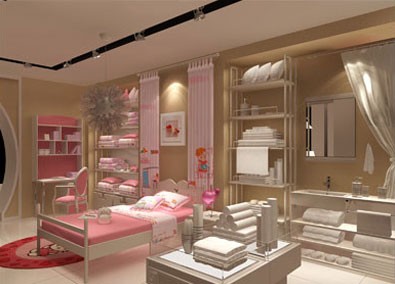 图美寝饰家纺店铺展示