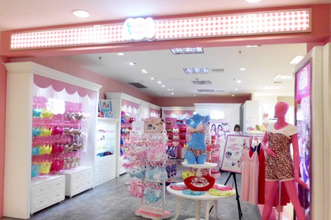 水晶秘密内衣店铺展示