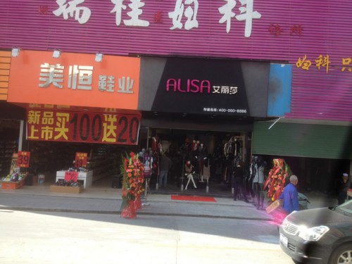艾丽莎女装店铺形象