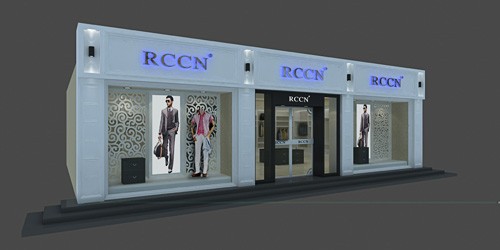 兰斯尼男装店铺展示