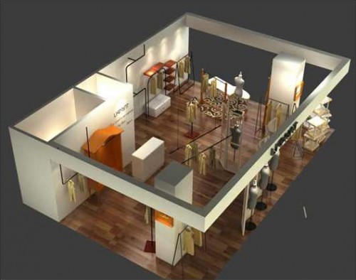 唇印女装店铺形象